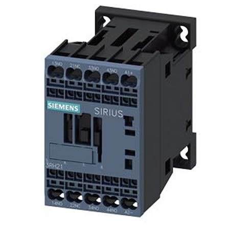 Siemens Relé De Contactor SIRIUS 3RH2 De 4 Polos, 3 NA + 1 NC, 10 A, Bobina 30 V Dc