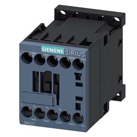 Siemens Relé De Contactor SIRIUS 3RH2 De 4 Polos, 4 NA, 10 A, Bobina 12 V CC