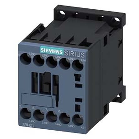 Siemens SIRIUS 3RH2 Hilfsschütz / 80 V DC Spule, 4 -polig 4 NO (Schließer), 690 V AC / 10 A