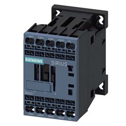 Siemens SIRIUS 3RH2 Hilfsschütz / 427 V AC Spule, 4 -polig 4 NO (Schließer), 690 V AC / 10 A