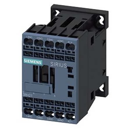 Siemens Contacteur Série 3RH2, 4 Pôles, 4NO, 10 A, 60 V C.c.