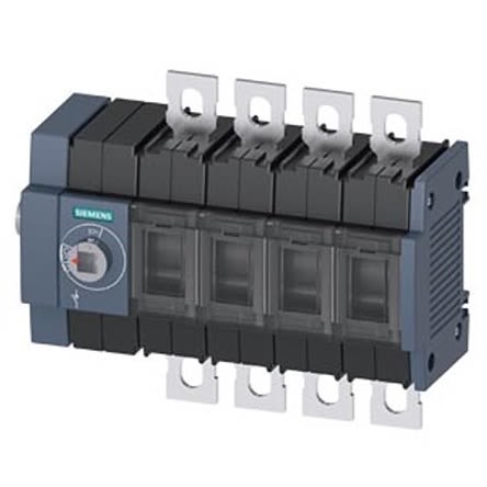 Siemens 4 Pole DIN Rail Switch Disconnector - 80A Maximum Current, 55kW Power Rating, IP00, IP20