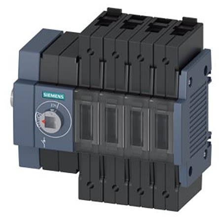 Siemens Interruptor Seccionador, 4, Corriente 80A, Potencia 55kW, IP20