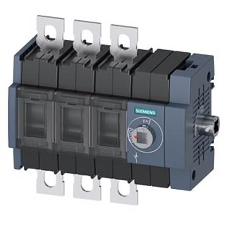 Siemens 3 Pole DIN Rail Switch Disconnector - 100A Maximum Current, 55kW Power Rating, IP00, IP20