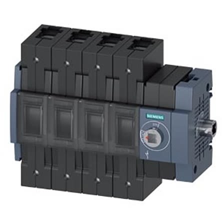 Siemens 4 Pole DIN Rail Switch Disconnector - 125A Maximum Current, 75kW Power Rating, IP20