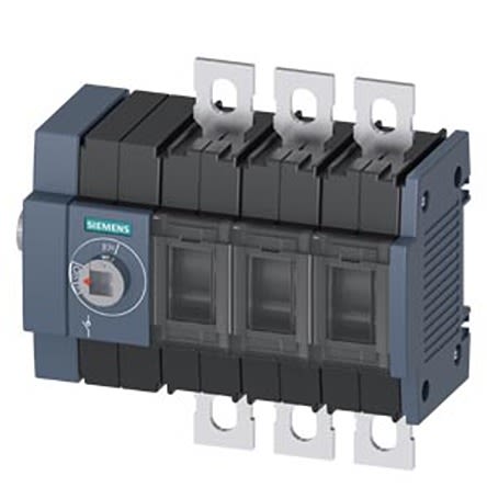 Siemens Trennschalter 3-polig 200A DIN-Schiene IP00, IP20 110kW