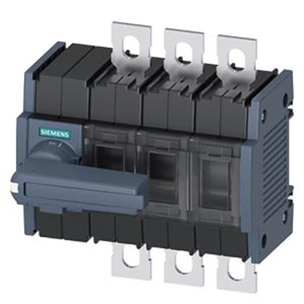 Siemens 3 Pole DIN Rail Switch Disconnector - 250A Maximum Current, 110kW Power Rating, IP00, IP20