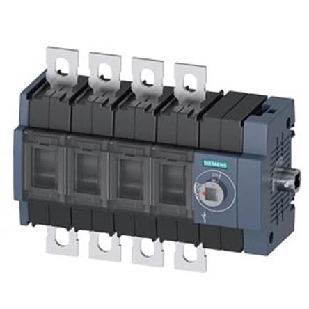 Siemens 4 Pole DIN Rail Switch Disconnector - 250A Maximum Current, 110kW Power Rating, IP00, IP20
