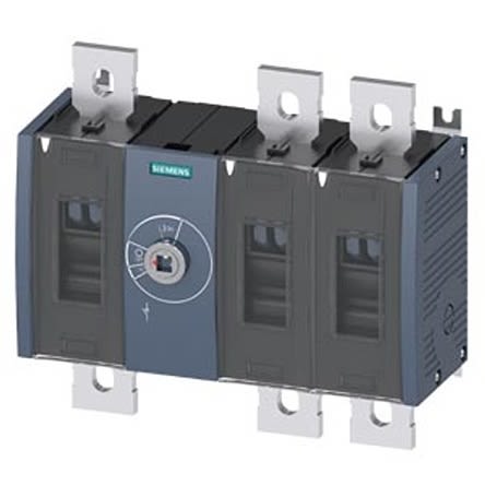 Siemens 3 Pole Fixed Switch Disconnector - 1000A Maximum Current, 710kW Power Rating, IP00, IP20