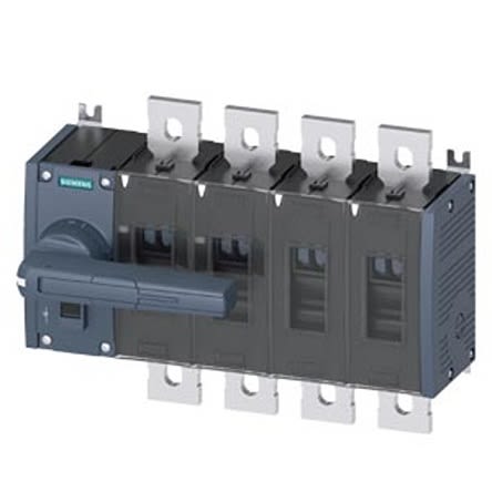 Siemens 4 Pole Fixed Switch Disconnector - 1000A Maximum Current, 710kW Power Rating, IP00, IP20