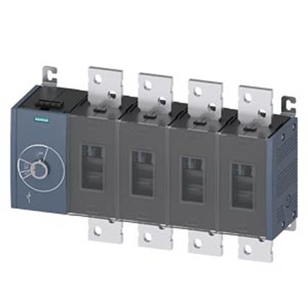 Siemens 4 Pole Fixed Switch Disconnector - 1000A Maximum Current, 710kW Power Rating, IP00, IP20