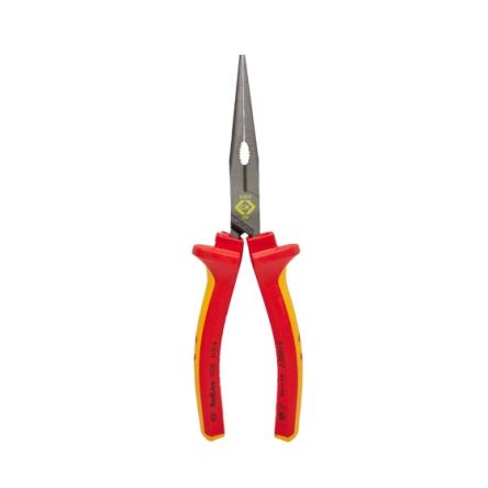 CK 431014 Flat Nose Plier, 200 Mm Overall, Straight Tip, VDE/1000V, 200mm Jaw