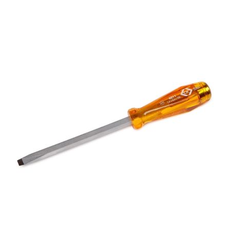 CK Slotted Screwdriver, 6 Mm Tip, 100 Mm Blade, 200 Mm Overall