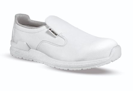 AIMONT CREAM ABI24 Unisex Grey, White Aluminium Toe Capped Safety Shoes, UK 10.5, EU 45