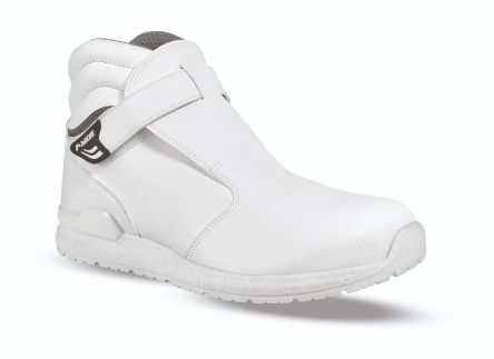 AIMONT MILK ABI21 Grey, White Aluminium Toe Capped Mens Safety Boots, UK 6, EU 39