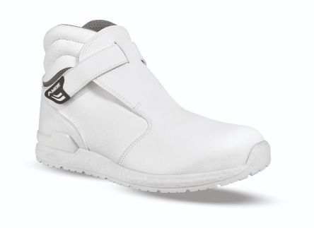 AIMONT MILK ABI21 Herren Sicherheitsstiefel Grau, Weiß, Mit Aluminium-Schutzkappe EN20345 S2, Größe 43 / UK 9