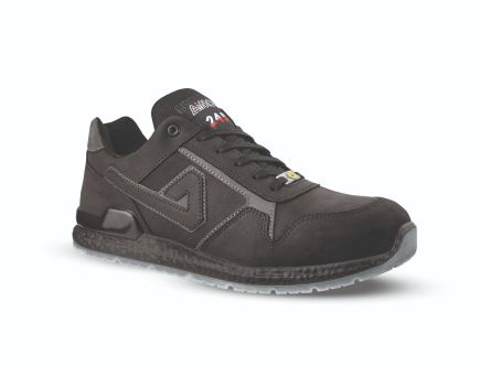 AIMONT Unisex Sicherheitshalbschuhe Schwarz, Grau, Mit Zehen-Schutzkappe EN 20345 S3, Größe 42 / UK 8, ESD-sicher