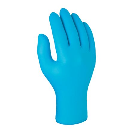 Skytec Guantes Desechables Sin Polvo De Nitrilo Azul Claro, Talla S, Caja De 100 Unidades