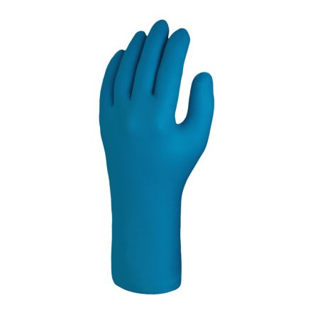 Skytec TX830 Blue Powder-Free Nitrile Disposable Gloves, Size 9, L, 50 Per Pack