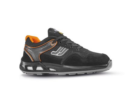 Jallatte Unisex Sicherheitshalbschuhe Schwarz, Mit Zehen-Schutzkappe EN 20345 S1P, Größe 35 / UK 2, ESD-sicher