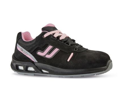 Jallatte Damen Sicherheitshalbschuhe Schwarz, Mit Zehen-Schutzkappe, Größe 36 / UK 3