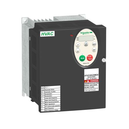 Schneider Electric Variable Speed Drive, 3 KW, 3 Phase, 240 V, 10 A, ATV212 Series