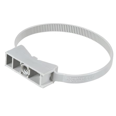 Schneider Electric Correa De Conducto Para Cable De Poliamida Gris, Montaje: Tornillo, Ø Cable Máx. 63mm