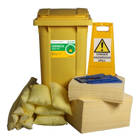 Ecospill Ltd Chemical Spill Response Kits Bindemittel-Kit, Aufnahme Bis 240 L, Einsatz In Chemie