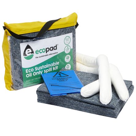 Ecospill Ltd Kit Para Derrames, Contiene 1 X Disposal Bag & Tie 1 X Kit Label With Instructions, 1 X Vinyl Carry