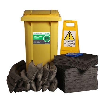 Ecospill Ltd Maintenance Spill Response Kits Bindemittel-Kit, Aufnahme Bis 240 L, Einsatz In Leckagenbeseitigung