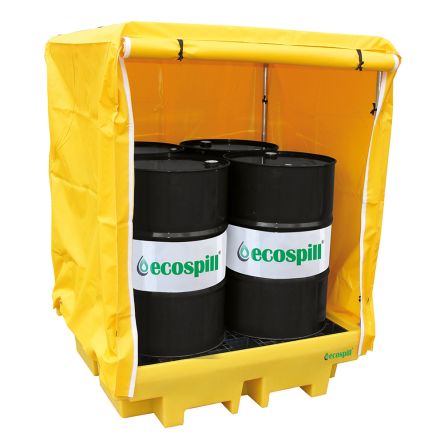 Ecospill Ltd Ecospill Auffang-Equipment Aus Polyethylen, Sorptionspalette Für 4 Fässer 410L