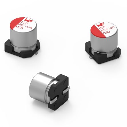 Wurth Elektronik Würth Elektronik, SMD Aluminium-Elektrolyt Aluminium-Polymer-Kondensator 470nF / 63V Dc