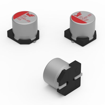 Wurth Elektronik Würth Elektronik, SMD Aluminium-Polymer-Kondensator 100μF / 16V Dc