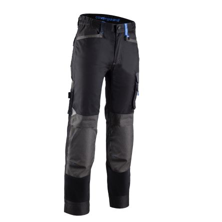 Coverguard Pantalon 5CAP010, 93-99cm Femme, Noir, Bleu En Coton, Polyester, Extensible