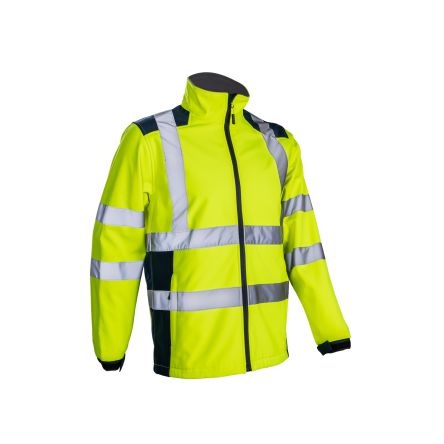 Coverguard 5KPA16 Herren Jacke, Wasserdicht Gelb/Marineblau, Größe S