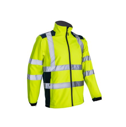 Coverguard 5KPA16 Herren Jacke, Wasserdicht Gelb/Marineblau, Größe XL