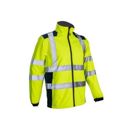 Coverguard 5KPA16 Yellow/Navy, Breathable, Cold Resistant, Waterproof, Windproof Jacket Jacket, 3XL
