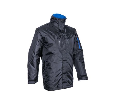 Coverguard 5PDA01 Herren Parka Kälteresistent, Wasserdicht Schwarz, Blau, Größe 2XL