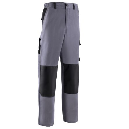 Coverguard 5TOP050 Black, Grey Men's 40% Polyester, 60% Cotton Cut Resistant Trousers 45.6-48.4in, 116-123cm Waist