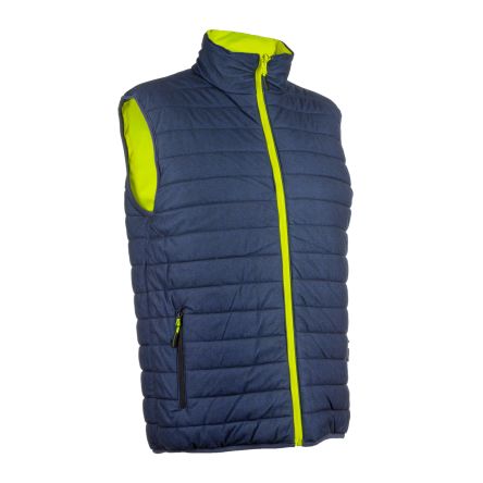 Coverguard Chaleco 5YOR160, Amarillo/Azul Marino, Talla S, Alta Visibilidad, Impermeable