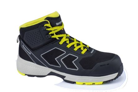 Honeywell Safety Botas De Seguridad, Serie Runner Mid De Color Negro, Amarillo, Talla 47