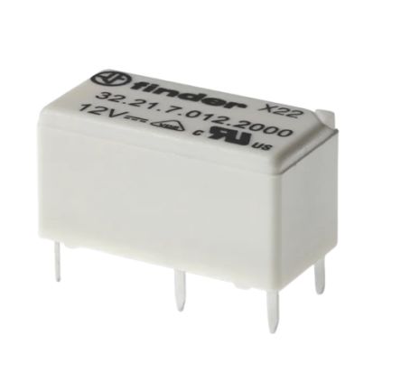 Finder PCB Mount Relay, 5 → 48V Dc Coil, 6A Switching Current, SPDT