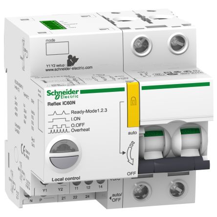 Schneider Electric A9C MCB Leitungsschutzschalter, 2-polig 25A 500V, Abschaltvermögen 10 KA Acti 9