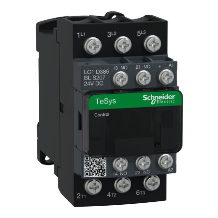 Schneider Electric TeSys, TeSys Deca TeSys Leistungsschütz / 24 V Spule, 3 -polig 3 NO (Schließer), 440 V / 50 A