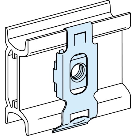 Schneider Electric Tuercas De Pinza Serie PrismaSeT, Para Usar Con Accesorios Para Terminales De Carril DIN