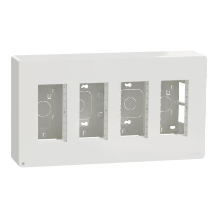 Schneider Electric White ABS New Unica Control Station Enclosure - 4 Hole