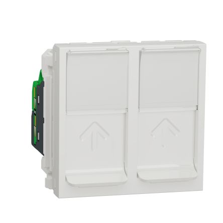 Schneider Electric New Unica Cat.5 RJ45-Buchse Buchse, 1-Port 8-polig UTP Bündige Montage