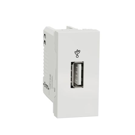 Schneider Electric New Unica Steckverbinder Buchse Weiß IP2XC