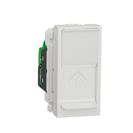 Schneider Electric New Unica Cat.6 RJ45-Buchse Buchse, 1-Port 8-polig FTP Bündige Montage