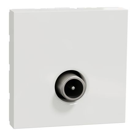 Schneider Electric Conector Hembra, Orientación Recto, New Unica, Blanco, IP20